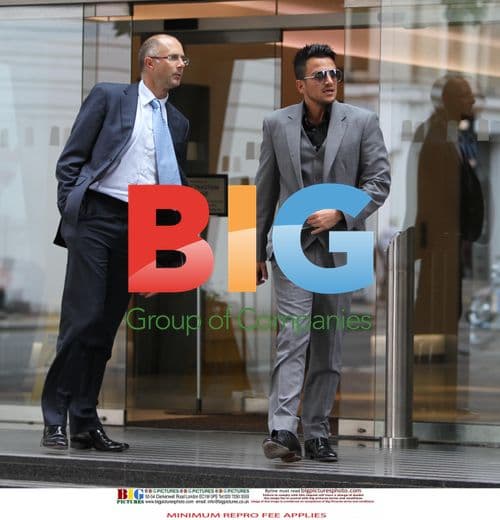 Katie Price and Peter Andre Leaving Solicitor's Office