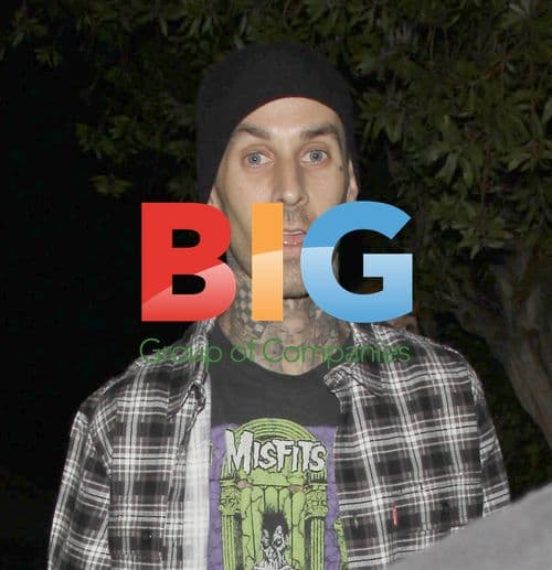 Travis Barker with Landon and Alabama