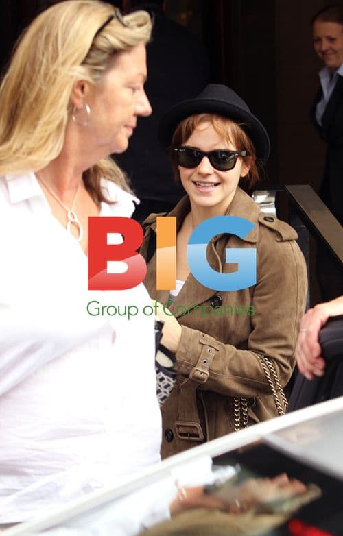 Emma Watson Spotted at Heathrow Airport