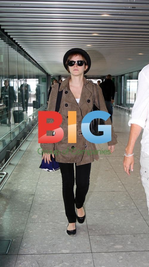 Emma Watson at Heathrow Airport