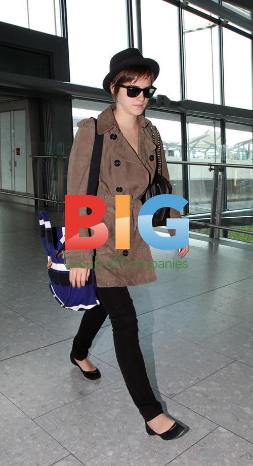 Emma Watson at Heathrow Airport
