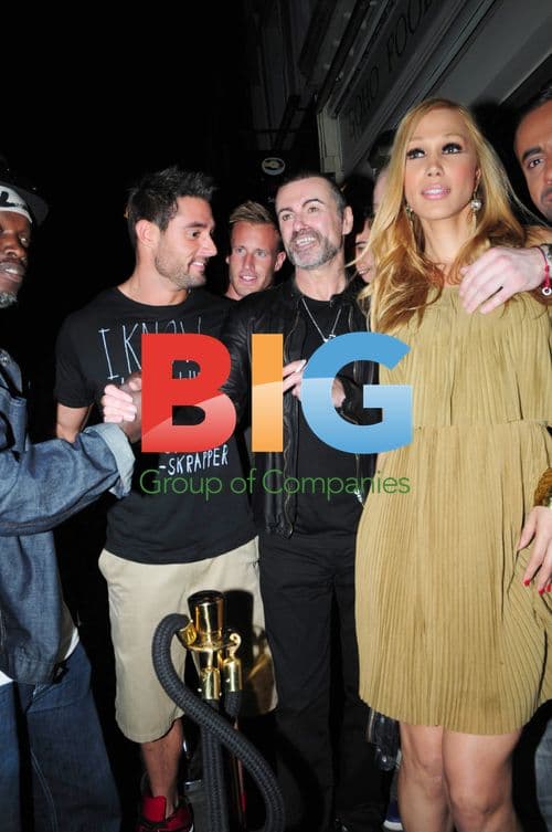 George Michael and Friend Out in London