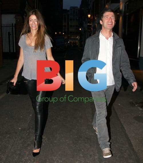 Noel Gallagher and Sarah MacDonald at Charming Baker art show