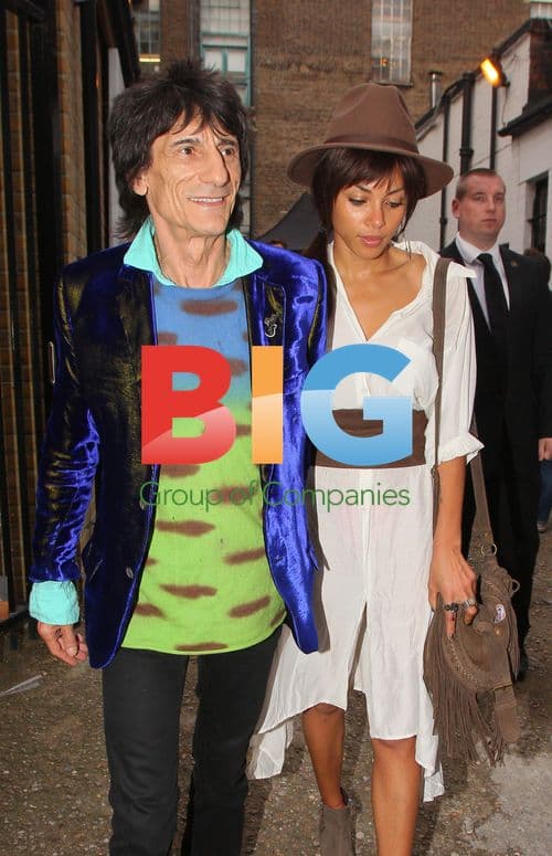 Ronnie Wood and Ana at Art Viewing