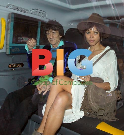 Ronnie Wood and Ana at Art Viewing