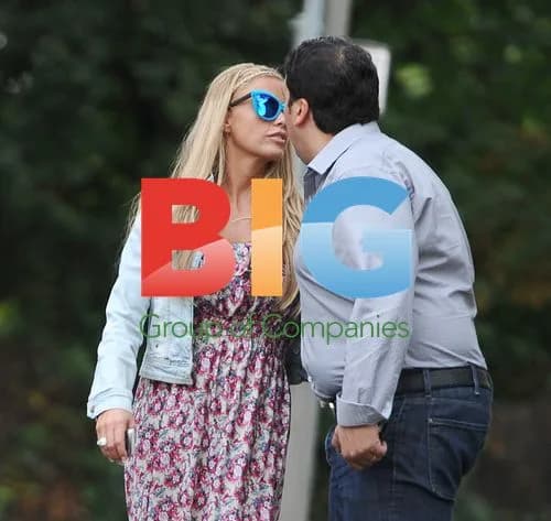 Katie Price Wearing Blue Sunglasses