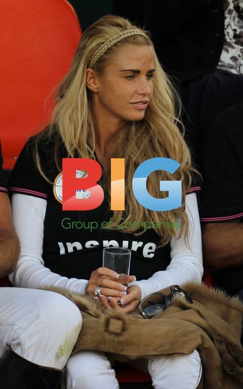 Katie Price and Leandro Penna at Tidworth Polo Club