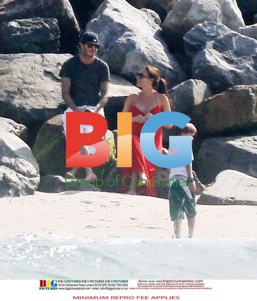 Beckham Family Beach Trip
