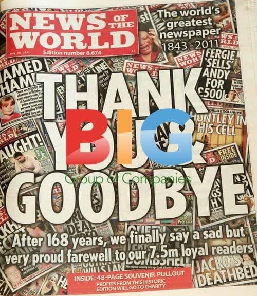 Final Edition of News of the World