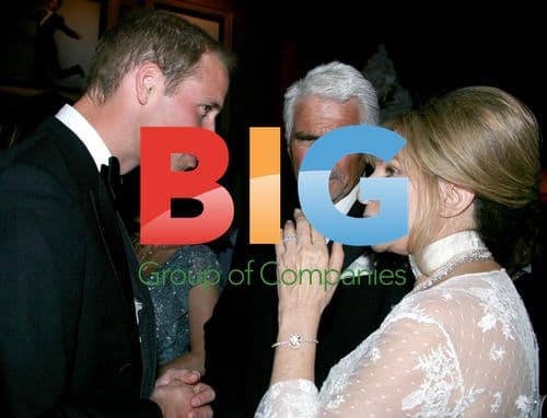 Prince William with Brolin and Streisand