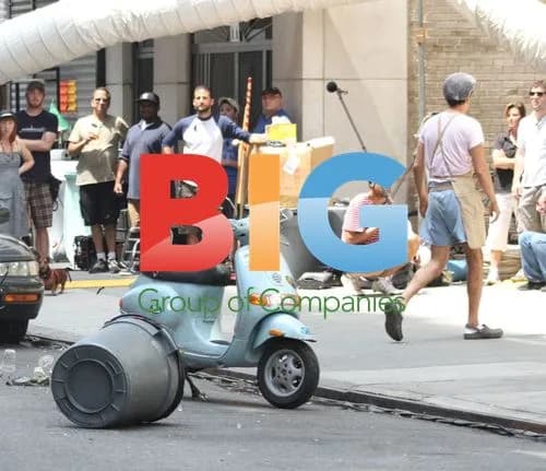 Sacha Baron Cohen Throws Garbage Bin
