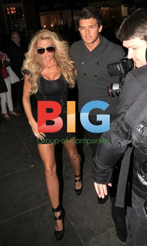 Katie Price and Leandro Peena at London Restaurant