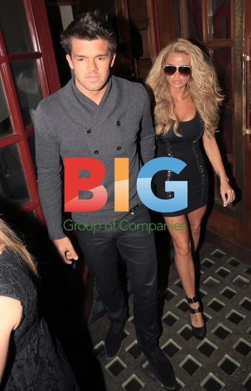 Katie Price and Leandro Peena at London Restaurant