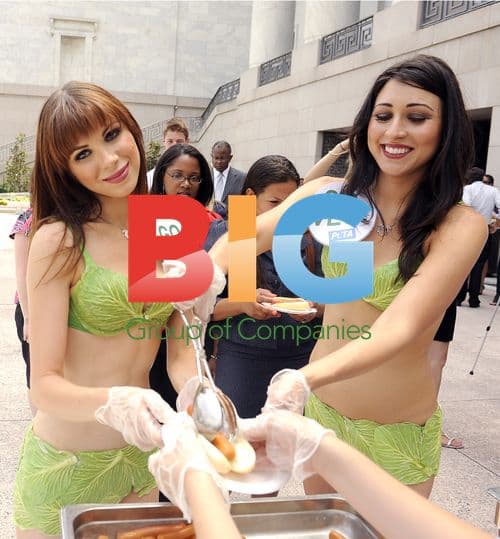 PETA representatives hand out vegan hot dogs on Capitol Hill