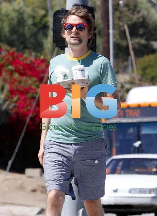 Matthew Bellamy Makes Coffee Run in Malibu