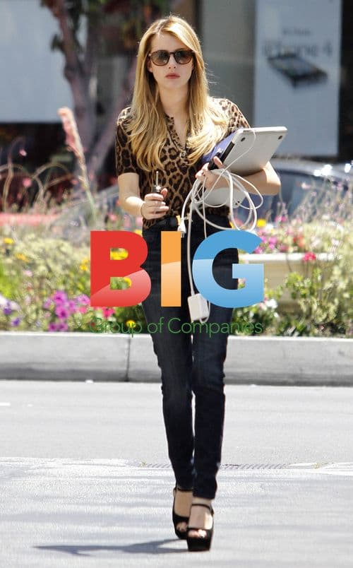 Emma Roberts Heading to Meeting in WeHo