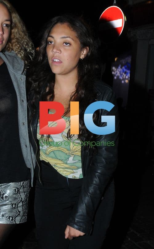 Celebrities at The Box club in London