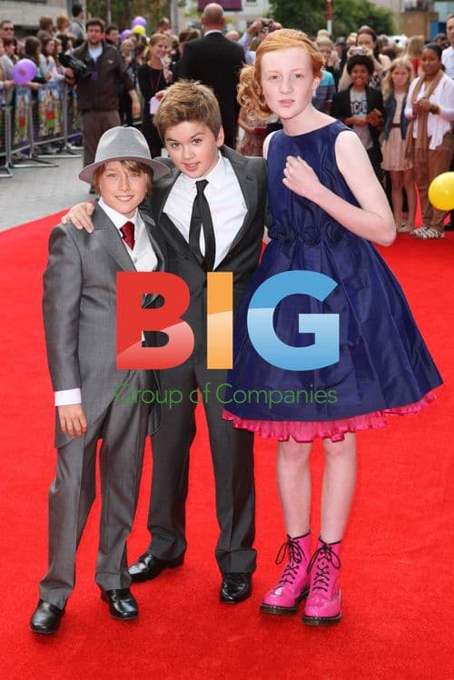 Theo Stevenson, Scarlett Stitt and Ross Marron at Horrid Henry Premiere