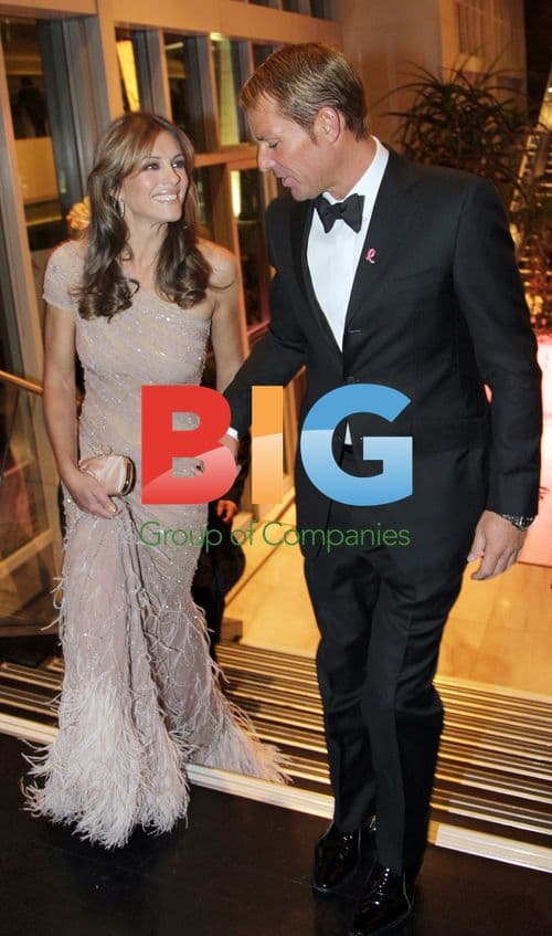 Liz Hurley and Shane Warne at Estee Lauder Event