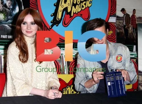 Matt Smith and Karen Gillan signing Doctor Who