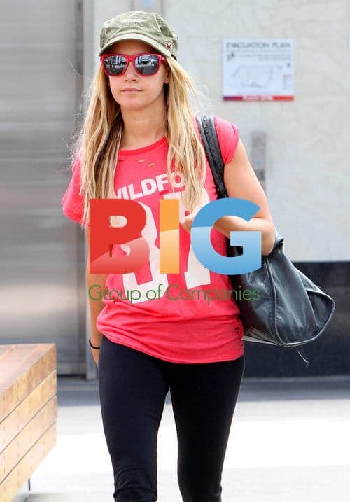 Ashley Tisdale at Equinox gym in LA
