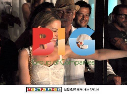 Kylie Minogue and Andres Velencoso at Ibiza Rocks