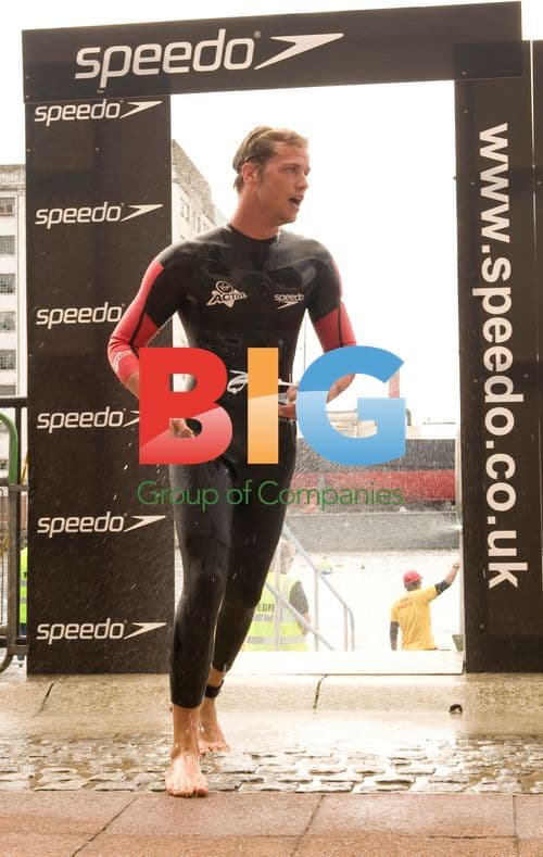 Sam Branson at London Triathlon