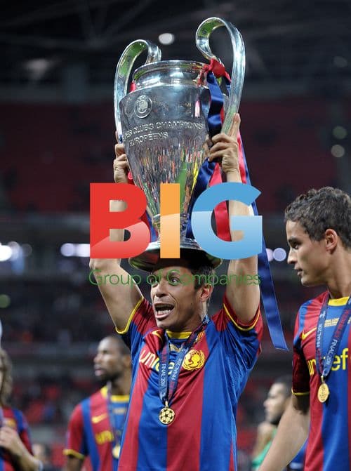 Adriano Celebrates European Cup