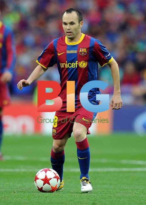 Andres Iniesta in Champions League Final
