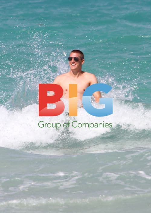 Schweinsteiger and Brandner on Miami Beach