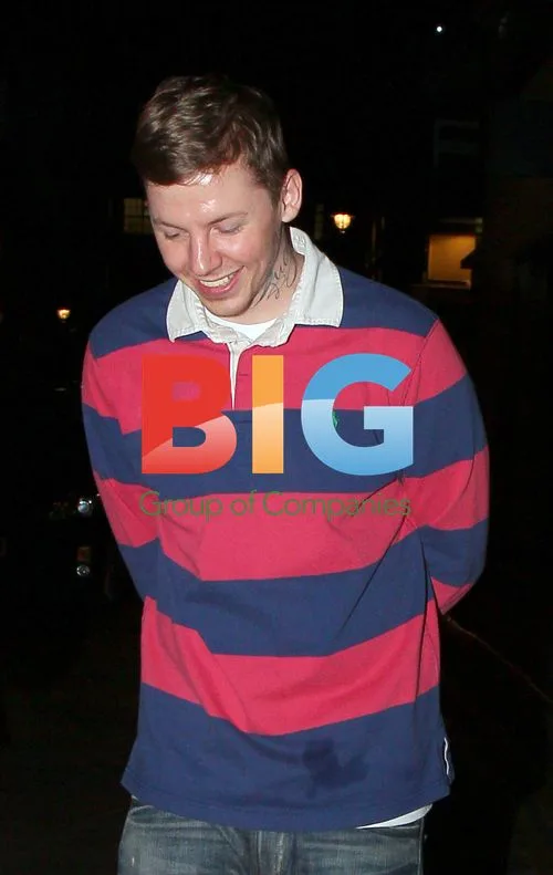 Professor Green leaves The Box with friend