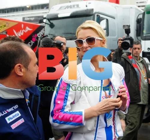 Paris Hilton at Barcelona Circuito De Catalunya