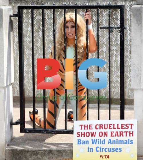 Chantelle Houghton Joins PETA Protest in London