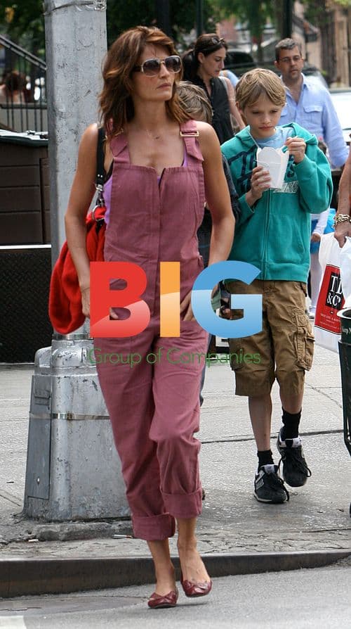 Helena Christensen and son Mingus in NY