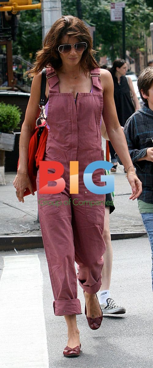 Helena Christensen and son Mingus in NYC