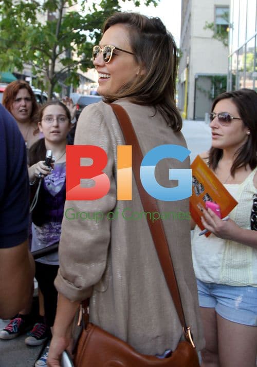 Jessica Alba Arriving at Hotel in Soho, NYC