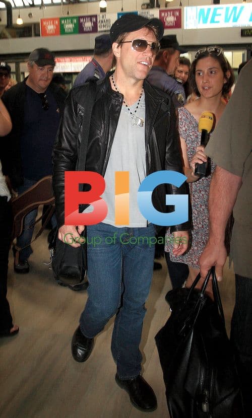 Bon Jovi Arrives at Airport for Croatia Concert
