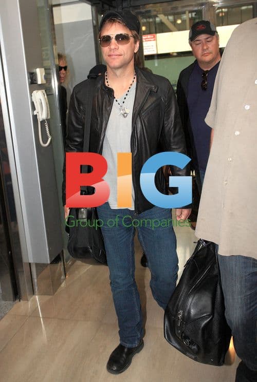 Bon Jovi Arrives at Airport for Zagreb Concert