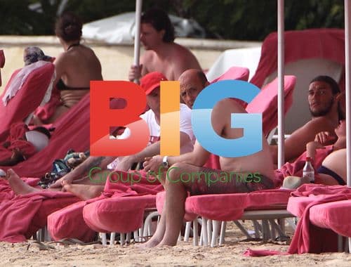 Wayne Rooney, Coleen Rooney, and Andy Carroll on Caribbean Vacation