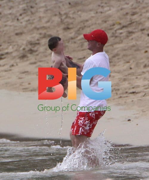 Wayne Rooney, Coleen, and Family on Caribbean Vacation