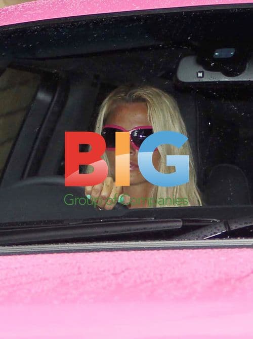 Katie Price and Leandro in pink Range Rover