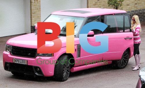 Katie Price and Leandro in Range Rover