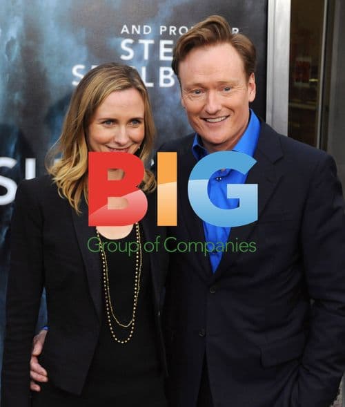 Conan O'Brien and Liza Powell at 'Super 8' Premiere