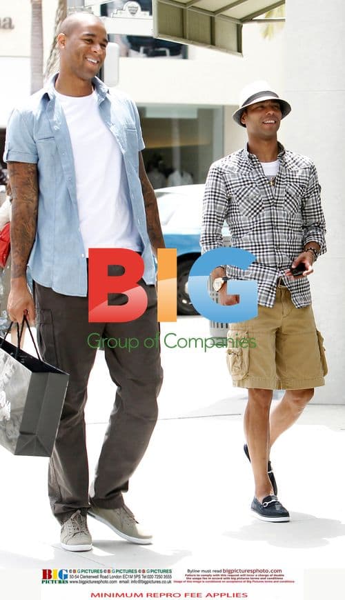 Ashley Cole and friends shop in LA