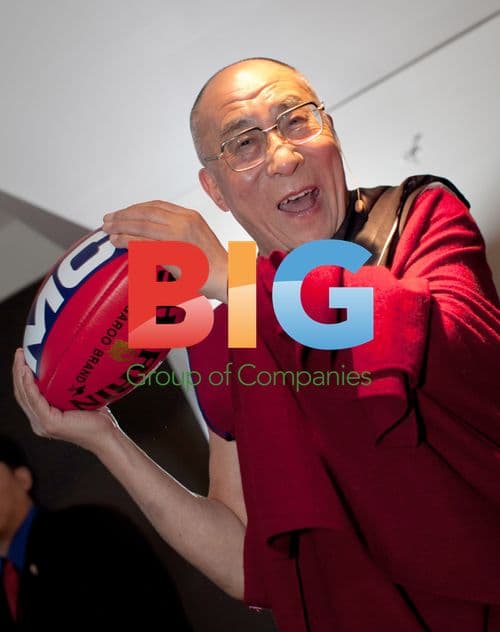 Collingwood Player Meets Dalai Lama