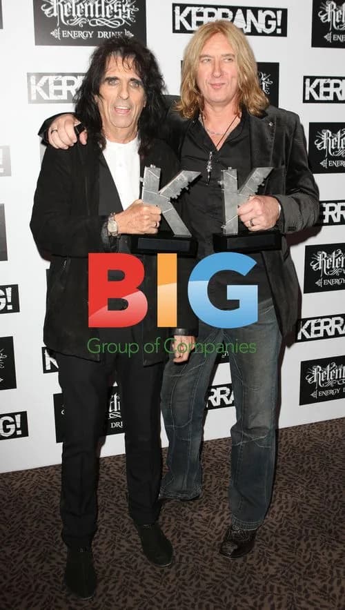 Alice Cooper and Joe Elliot at Kerrang! awards
