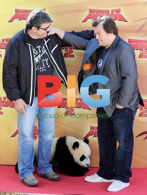 Jack Black and Florentino Fernandez at Kung Fu Panda 2 photocall