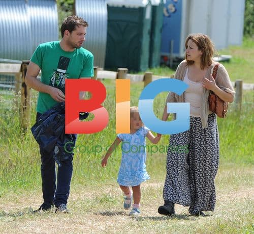 Charlotte Church and Jonathan Powell at Hay Festival