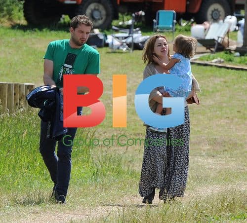 Charlotte Church and Jonathan Powell at Hay on Wye festival