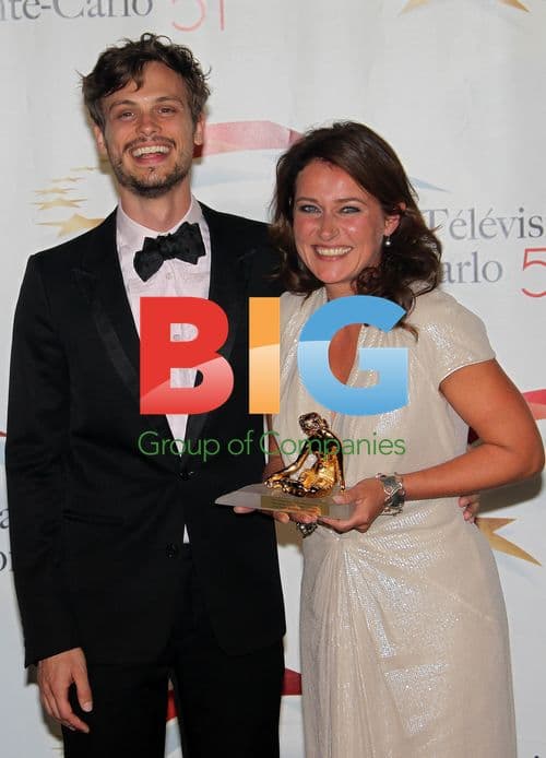 Sidse Babett Knudsen and Matthew Gray Gubler at Monte Carlo TV Festival